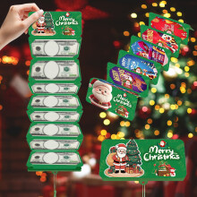 Porte-cartes cadeaux Stijggn – 6/10 emplacements pour billets et pièces, décoration de Noël, idéal pour les cadeaux de Noël pour femmes,