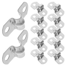 Worgeous 50pcs M5 Stainless Steel U-Clamps for Plumbing, Cable & Conduit Fixing – Compatible with M5