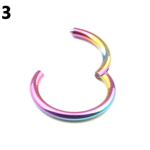Πακέτο Ayyufe από 1 δαχτυλίδι με αρθρωτό τμήμα 16G14G, piercing διαφράγματος μύτης από