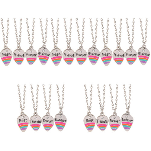 20Pièces Colliers Multicolores Pour Quatre Amies 2