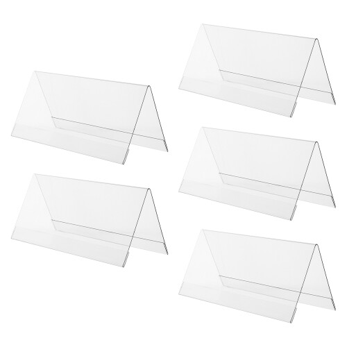 10Pièces Chevalet Transparent Pour Affichage De Nom 2