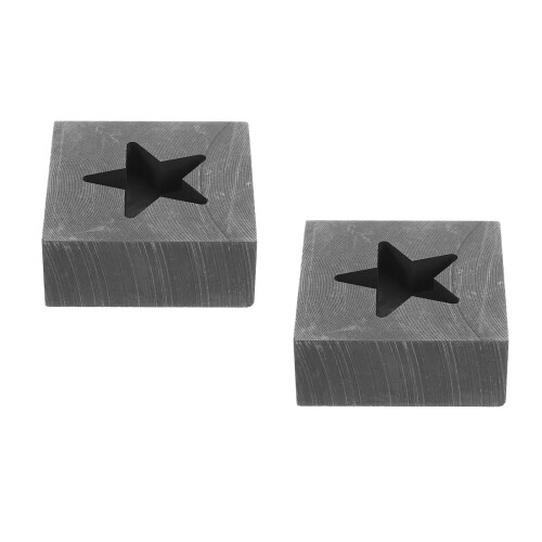 2Pièces Moulage Graphite Étoile Usage Pour Métaux Fondus 2