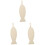 3Pièces Serviettes De Bain Double-Face Beige Pour Enfants Et Douche 3