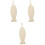3Pièces Serviettes De Bain Double-Face Beige Pour Enfants Et Douche 4