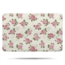 Pioneer Flower Floral Badmatta Halkfri Mikrofiber 17x27