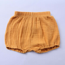 Basketball Shorts Baby Girls Boys Bloomers Newborn Toddler Kids Unisex Cotton Linen Shorts Solid Color Cute Pants Yellow Girls' Shorts