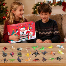 Calendrier de l'Avent Insectes - Compte à rebours de Noël - 24 jours de mini surprises insectes pour les enfants