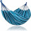 Outdoor Camping Double Hammock Blue Stripes 2-Person 1
