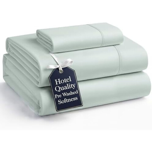 Sengesæt med kingsize-seng, blødt, forvasket mikrofiber, 4 dele