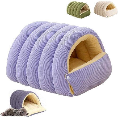 Κρεβάτι γάτας Cozy Monster - Arctic Fleece Cave με αφαιρούμενο μαξιλάρι, αυτοθερμαινόμενο,