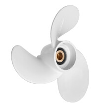 Auzan7 1/4x6 Marine külsőmotor-propeller, kompatibilis 2,5-3 lóerős modellekhez, 6L5-45943-00-EL fehér propeller, 9 bordás fogazatú