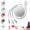 Cable de carga telescópico 2-3 en 1 USB-A 1