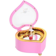 Musical Jewelry Box,Musical Jewelry Box for Girls Heart Shaped Jewelry Storage Case Organizer with Rotating Ballerina Dance Girl Music Box Gifts