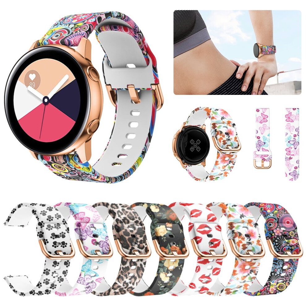 Soft Silicone Sports Watch Bands Compatible With Samsung Galaxy Active 2 (44Mm/40Mm) & Galaxy Watch (42Mm), 20Mm, For Women/Men 9557311794391