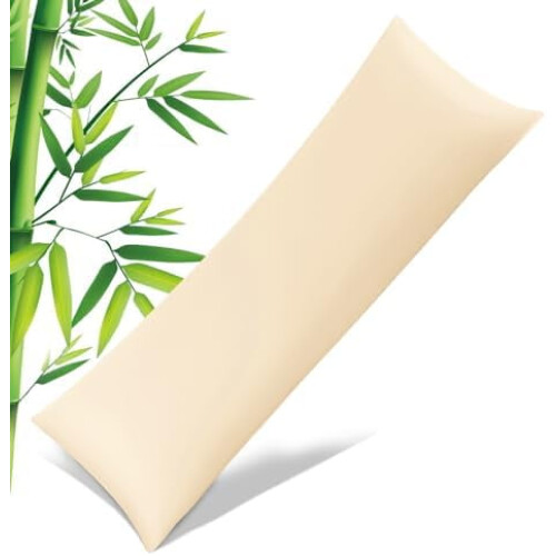 Fronha curva de rayon com zíper, 50,8 x 137,2 cm (20 x 54 polegadas)