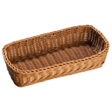 TOYMYTOY Kitchen Cutlery Holder Utensil Storage Basket Imitation Rattan 1Set