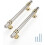 Cabinet Handles and Knobs Brushed Nickel Gold 2-Pack 5 Inch 1