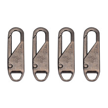 4pcs Detachable Zipper Pulls, Universal Metal Tabs for Clothing, Bags, Luggage – Compatible with Standard Zippers