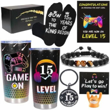 Cadeaux pour un garçon de 15 ans, décorations pour le 15e anniversaire de son fils, cadeaux pour gamer adolescent, cadeau de Noël pour enfant,