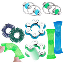 Fidget-lekesett – 8-delers sensorisk sett for stresslindring