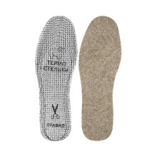 Vilt inlegzolen kaki grijs 10x30cm