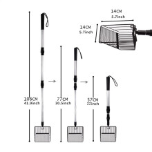 Chicken Coop Rake Retractable Cat Litter Scoop Chicken Coop Cleaning Tools Poop Shovel Garden Separating Poop And Debris Tools