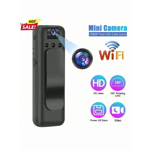 Μίνι κάμερα σώματος WiFi 1080P με νυχτερινή όραση IR