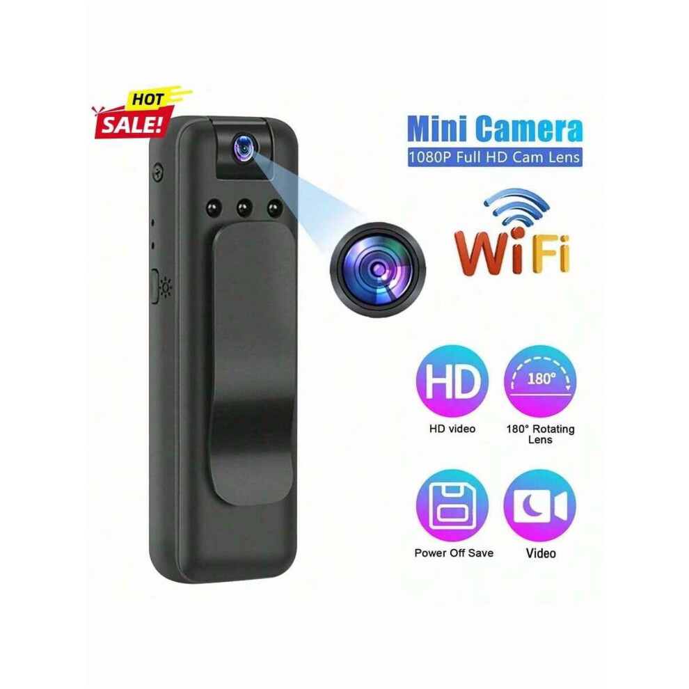1080P Mini Wifi Body Camera With Ir Night Vision 9450273248646
