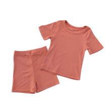 Conjunto de 2 piezas para niños y niñas de 1 a 4 años, suave y cómodo, con camisas de manga corta y pantalones.