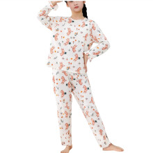 Cute Floral Print Pajamas for Toddler & Little Girls Long Sleeves & Pants 2 Piece PJ Set Children'S Pajamas