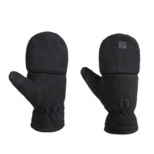 Vinterhandsker med flip-top, bløde fleece-fingerløse handsker, halvfingervanter til kvinder og mænd