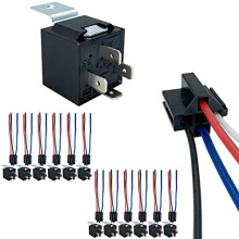 Sada 4pinového relé 40/30AMP 12V DC, SPST automobilové relé, balení po 12 kusech