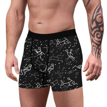 Christmas Funny Boxers for Men Adult Humor Gift 3D Print Stretch Briefs Xmas Comfy Boxer,Black