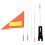 3Pièces Drapeaux Orange Réfléchissants Pour , 3