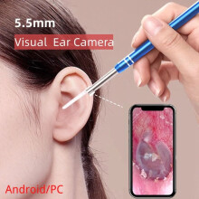 5.5MM HD οπτικό ενδοσκόπιο αυτιού 3 σε 1USB ωτοσκόπιο αυτιού καθαρισμού κεριού