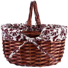 Harvest Basket for Garden Vegetables Dark Brown Plastic 1Pcs
