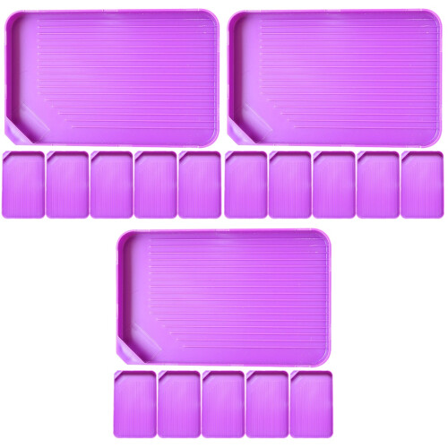 18Pièces Plateau De Tri Perles Violet Pour Artisanat 2