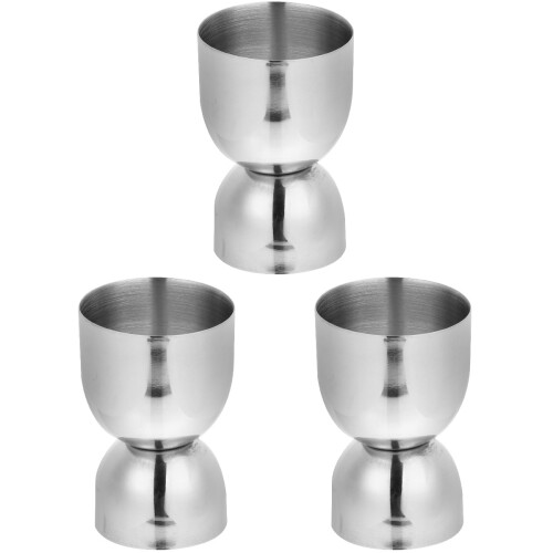 3Pièces Jigger Barman Argenté Précise Outil Mixeur 2