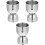 3Pièces Jigger Barman Argenté Précise Outil Mixeur 4