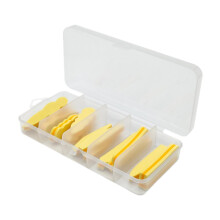 15Pcs Fly Tying Foam Bodies DIY Lures Baits Beginner with Storage Box Waterproof Beige Orange