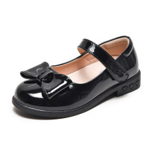 Girls' Summer Sandals with Bowknot, Adjustable Strap, Soft Sole – Compatible with School, Party, Beach & Weddings – Black
