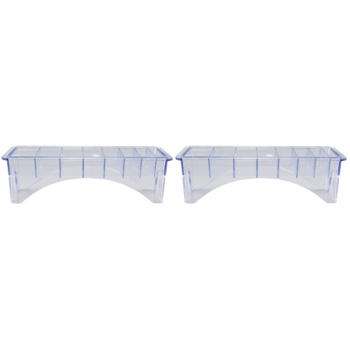 2Pièces Boîte Rangement Combs En Plastique, Transparente Et Résistante 2