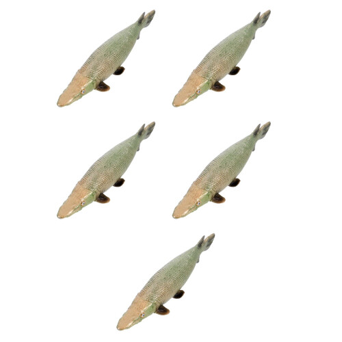 5Pièces Figurines Animaux Plastique Vert Clair Educatif 2