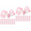200Pièces Boucles Clip Rose Cadeau Idéal Pour Petites 4