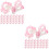 200Pièces Boucles Clip Rose Cadeau Idéal Pour Petites 6