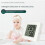 LCD Digital Thermometer Hygrometer Temperature Meter Humidity Sensor Weather Station Button Set with Battery White 5