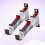 4Pièces Support Double Alliage Aluminium Fixation Murale 11