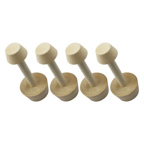 20Pièces Pâte Bois Clair Double Tête Pour Mini Tartes 2