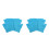 2Paires Hydratation Gel Tricot Réutilisables Usage 10
