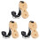 3Pièces Butée Pour , Base Bois Multi Avec Ajustable 2